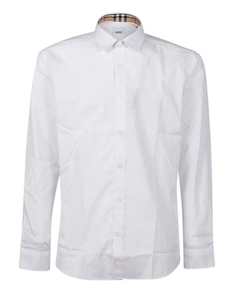 burberry shirts white|More.